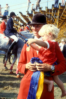 Bruce Davidson (USA)  with son Buck. World champion.EV01-10-14