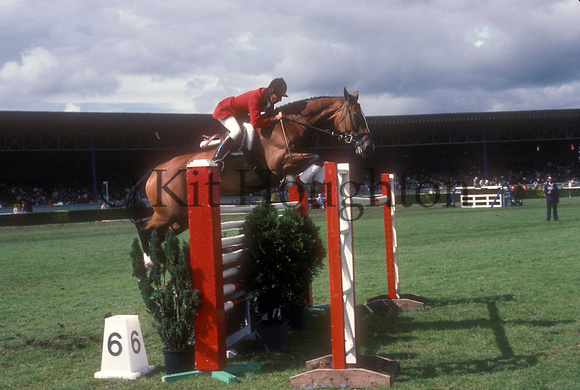 John Brown riding Our Gaytime;Great Yorkshire Show,1981 SJ14-01-12