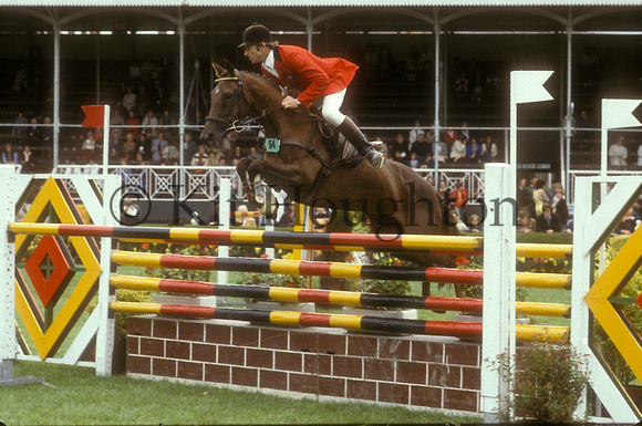 Jeff McVean riding Claret AUS;Dublin Horse Show 1979 SJ04-01-09
