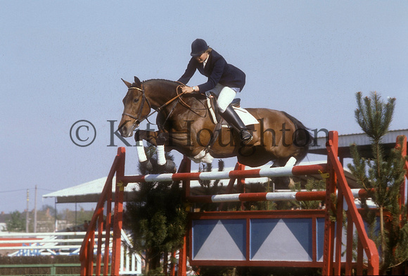 Jean Germany riding Whistling Song;Devon Country Show 1980 SJ05-05-12