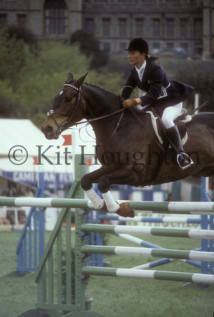Sally Mapleson riding Phaeton at Royal Windsor Horse Show 1978 SJ02-01-05