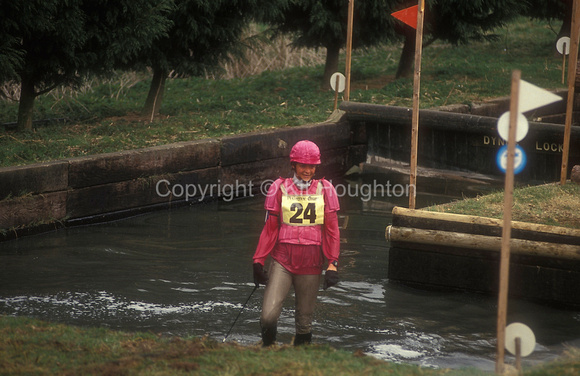 Lucinda Murray in the water after a fall EV297-01-22