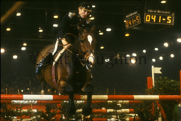 Captain Mark Phillips and Hideaway, Horse of the Year Show 1977 SJ01-02-02