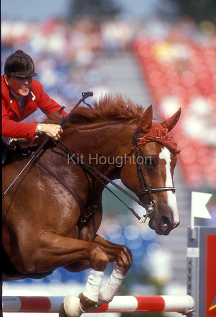 Susan Hutchinson (USA) and Woodstock using Sam Marsh Pelham bit World Equestrian Games 1994 SJ145-03-06.JPG