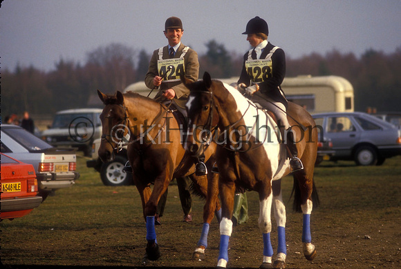 Princess Anne riding Contrast and Mark PhillipsEV107-15
