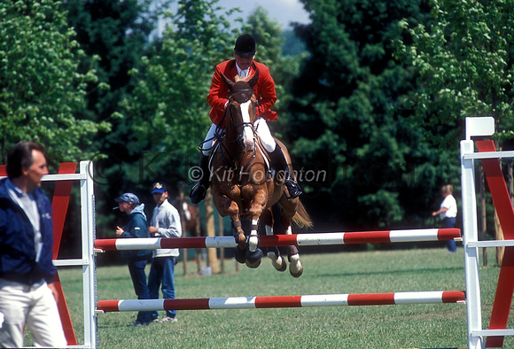 Warm up arena, jumping practice fence