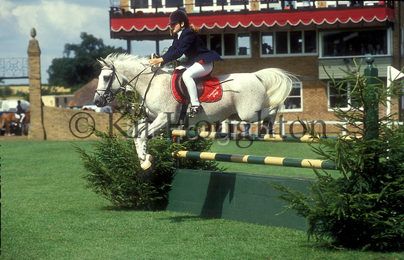 Kate Kemsley and Cassandra Grey Royal International Horse Show 1993 SJ139-01-03.JPG