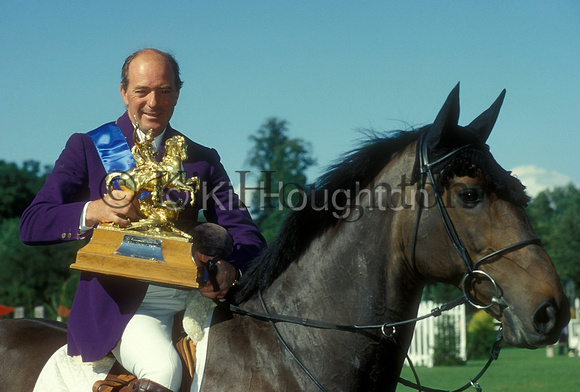 John Whitaker on Welham with the king George V Gold Trophy SJ161-03-02