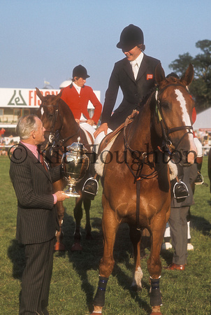 Caroline Bradley wins a trophy;Royal Show 1977 SJ03-01-06