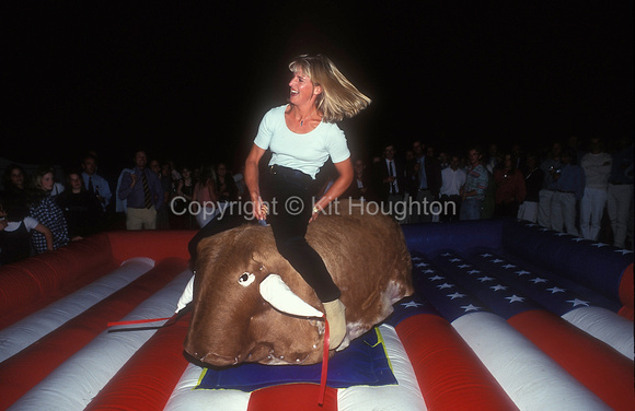 Tina Gifford rides the bull EV350-06-16