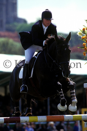 Di Lampard riding Abbervail Dream;Royal Windsor Horse Show 1996 SJ158-01-08
