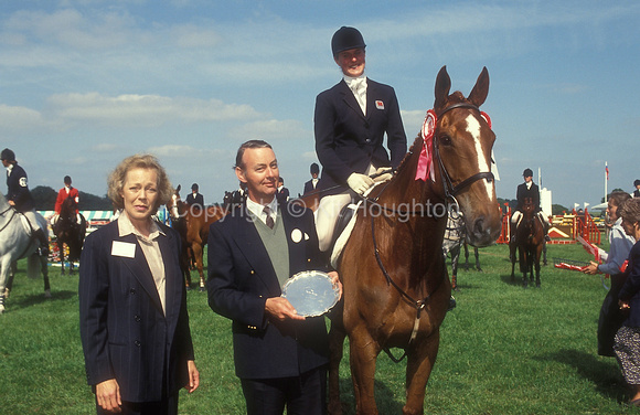 Kristina Gifford riding General Jock wins the National Young Riders title. She is pictured with the owner of General Jock &amp EV306-07-01