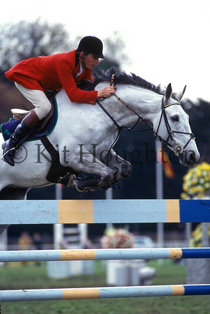 Alex Newsham riding Leisure Queen;Royal Windsor Horse Show 1996 SJ158-01-01