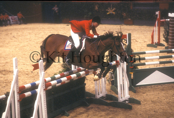 Melanie Smith riding Calypso;Royal International Horse Show, Birmingham 1980 SJ05-04-20