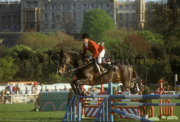 Achaz von Buchwaldt riding Pims;Royal Windsor Horse Show 1980 SJ05-04-04
