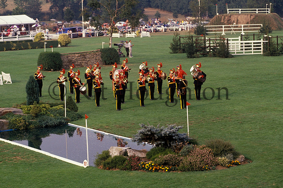 Band playing in the Hickstead Derby arena SJ111-06-12