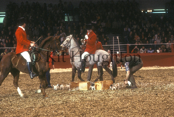 Ferdi Tyteca and Eric Wauters - meet of the mini-hounds - Fancy Dress.;Olympia Horse Show 1979 SJ05-03-07