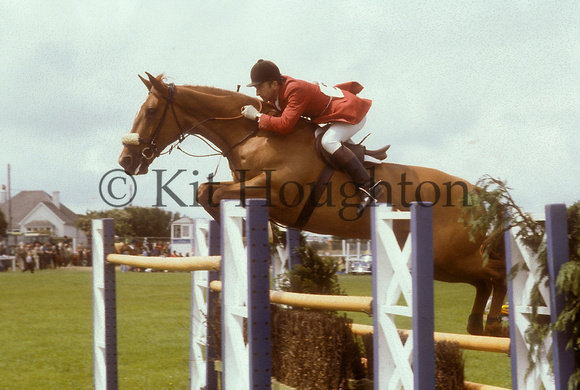 Stephen Hadley riding Sunorra;Royal Cornwall Show 1980 SJ14-02-13