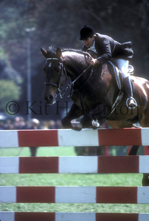 Celia Ross-Taylor riding Mainspring;Royal Windsor Horse Show 1980 SJ05-04-12