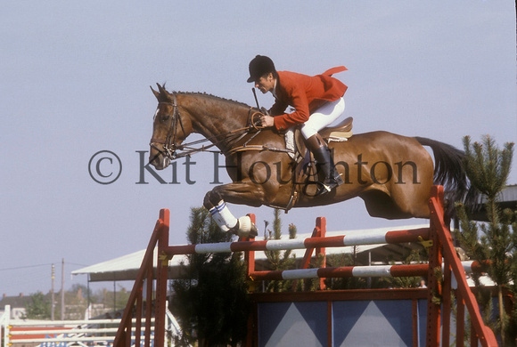 Paddy McMahon riding Capercaillie;Devon Country Show 1980 SJ05-05-10